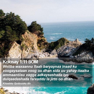 Kolosay 1:11 SOM Bible Verse Image