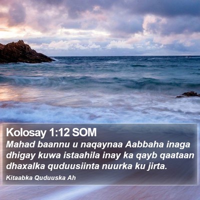 Kolosay 1:12 SOM Bible Verse Image