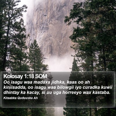 Kolosay 1:18 SOM Bible Verse Image