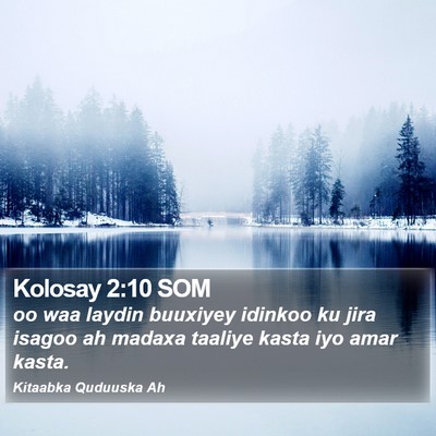 Kolosay 2:10 SOM Bible Verse Image
