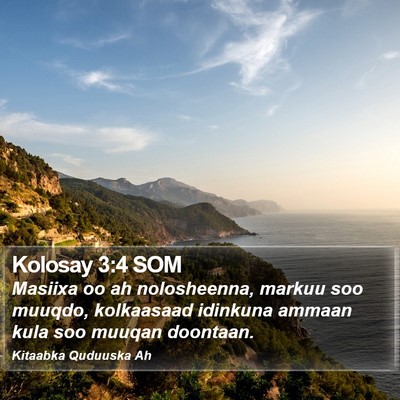 Kolosay 3:4 SOM Bible Verse Image