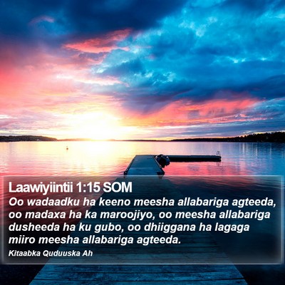 Laawiyiintii 1:15 SOM Bible Verse Image