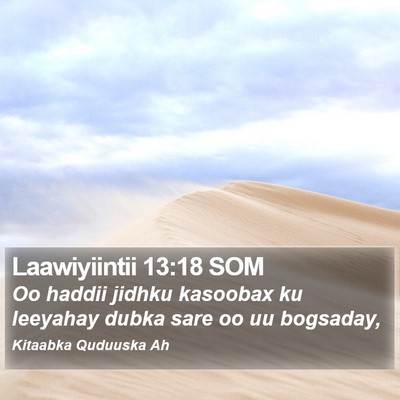 Laawiyiintii 13:18 SOM Bible Verse Image