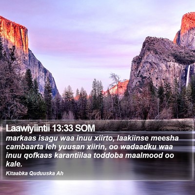 Laawiyiintii 13:33 SOM Bible Verse Image