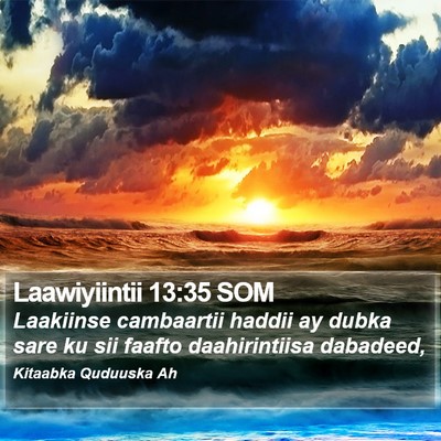 Laawiyiintii 13:35 SOM Bible Verse Image