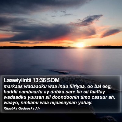 Laawiyiintii 13:36 SOM Bible Verse Image