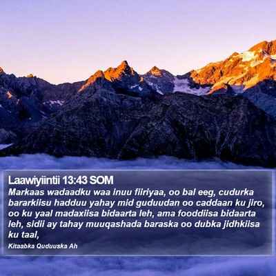 Laawiyiintii 13:43 SOM Bible Verse Image