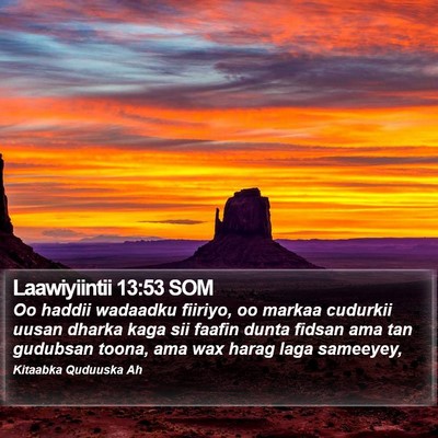 Laawiyiintii 13:53 SOM Bible Verse Image