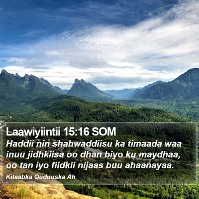 Laawiyiintii 15:16 SOM Bible Verse Image