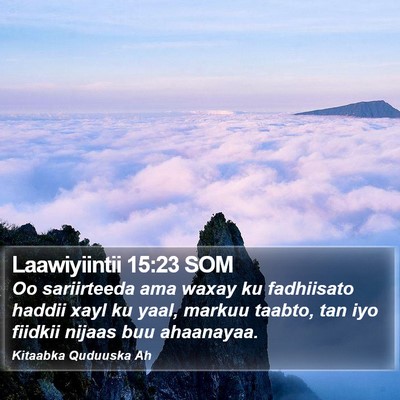 Laawiyiintii 15:23 SOM Bible Verse Image