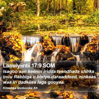 Laawiyiintii 17:9 SOM Bible Verse Image