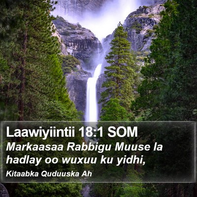 Laawiyiintii 18:1 SOM Bible Verse Image