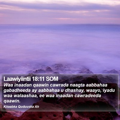 Laawiyiintii 18:11 SOM Bible Verse Image
