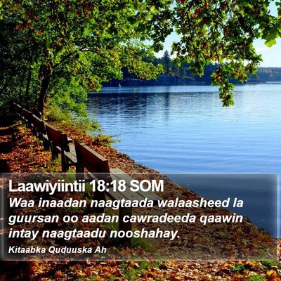 Laawiyiintii 18:18 SOM Bible Verse Image