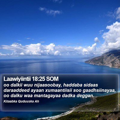 Laawiyiintii 18:25 SOM Bible Verse Image