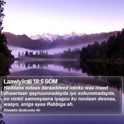 Laawiyiintii 18:5 SOM Bible Verse Image
