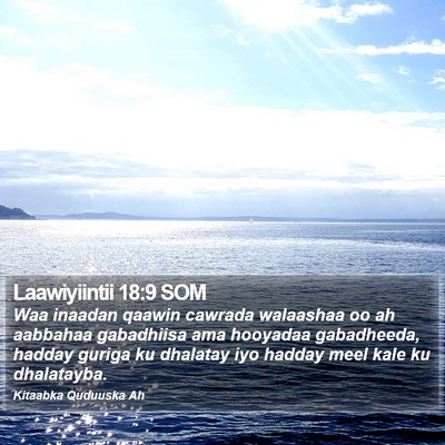 Laawiyiintii 18:9 SOM Bible Verse Image