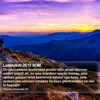 Laawiyiintii 25:11 SOM Bible Verse Image