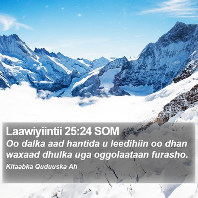 Laawiyiintii 25:24 SOM Bible Verse Image