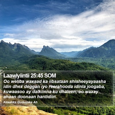 Laawiyiintii 25:45 SOM Bible Verse Image