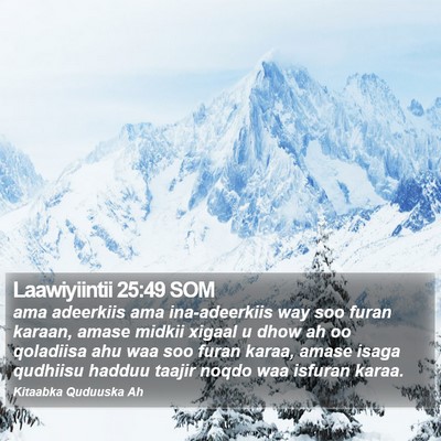 Laawiyiintii 25:49 SOM Bible Verse Image