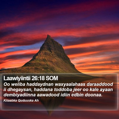 Laawiyiintii 26:18 SOM Bible Verse Image