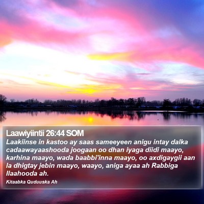 Laawiyiintii 26:44 SOM Bible Verse Image