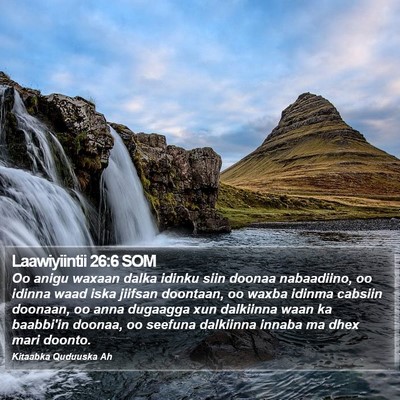 Laawiyiintii 26:6 SOM Bible Verse Image