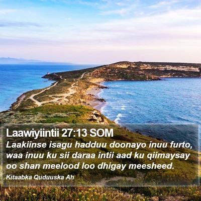 Laawiyiintii 27:13 SOM Bible Verse Image