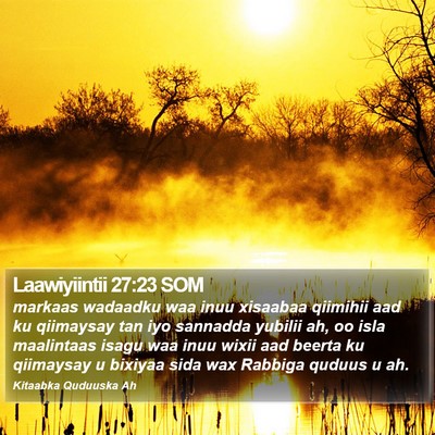 Laawiyiintii 27:23 SOM Bible Verse Image