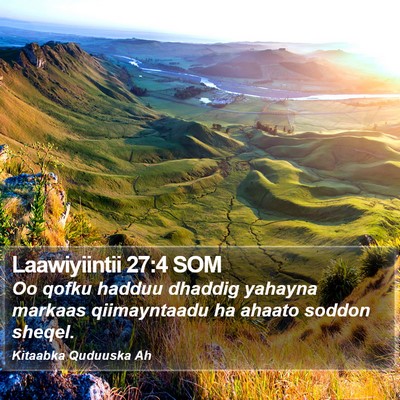 Laawiyiintii 27:4 SOM Bible Verse Image