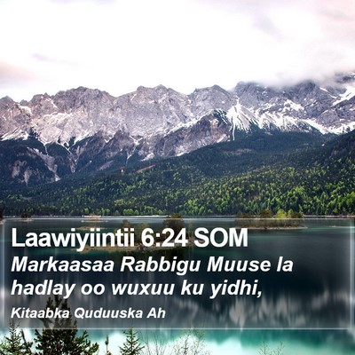 Laawiyiintii 6:24 SOM Bible Verse Image