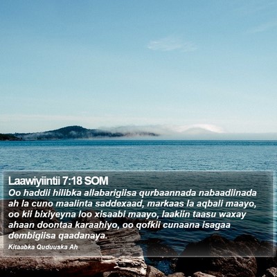Laawiyiintii 7:18 SOM Bible Verse Image