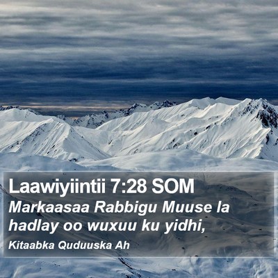 Laawiyiintii 7:28 SOM Bible Verse Image