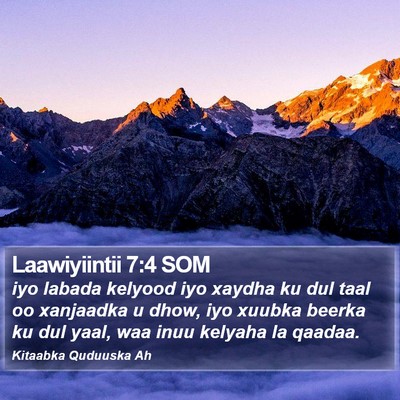 Laawiyiintii 7:4 SOM Bible Verse Image