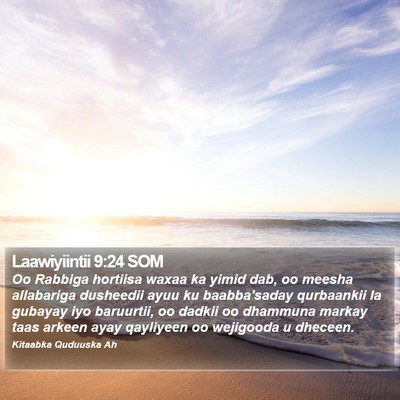 Laawiyiintii 9:24 SOM Bible Verse Image