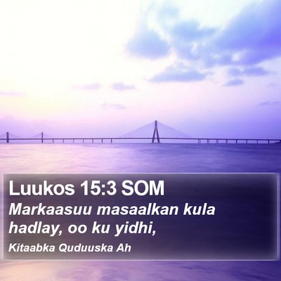 Luukos 15:3 SOM Bible Verse Image