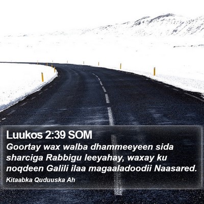 Luukos 2:39 SOM Bible Verse Image