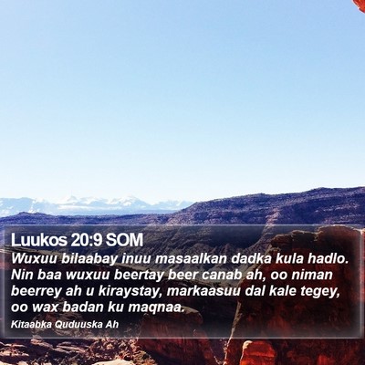Luukos 20:9 SOM Bible Verse Image