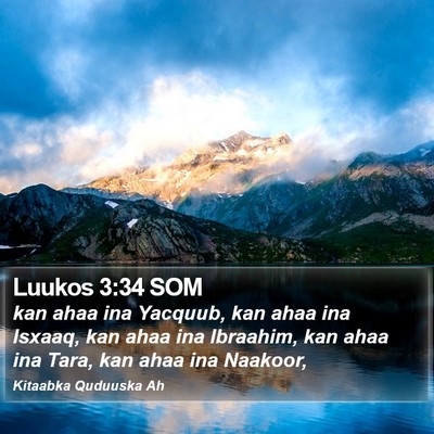 Luukos 3:34 SOM Bible Verse Image