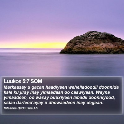 Luukos 5:7 SOM Bible Verse Image