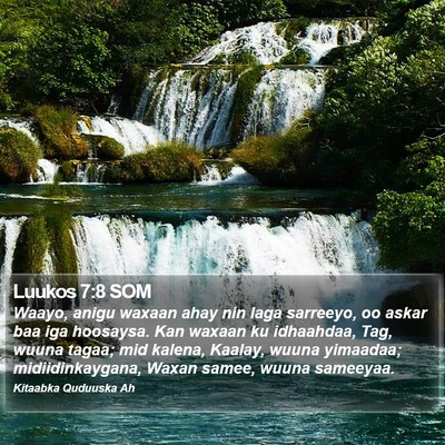 Luukos 7:8 SOM Bible Verse Image