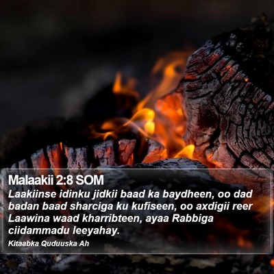 Malaakii 2:8 SOM Bible Verse Image