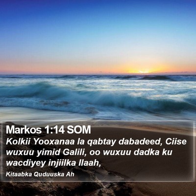 Markos 1:14 SOM Bible Verse Image