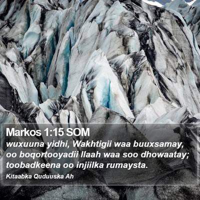Markos 1:15 SOM Bible Verse Image
