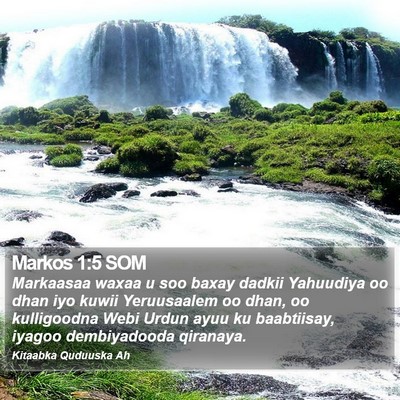 Markos 1:5 SOM Bible Verse Image