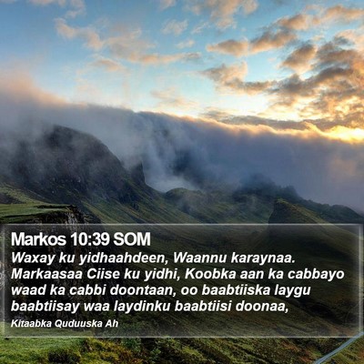 Markos 10:39 SOM Bible Verse Image