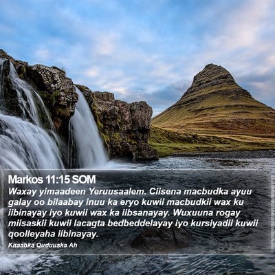 Markos 11:15 SOM Bible Verse Image