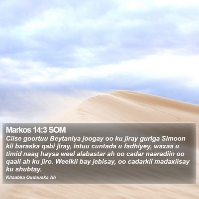 Markos 14:3 SOM Bible Verse Image