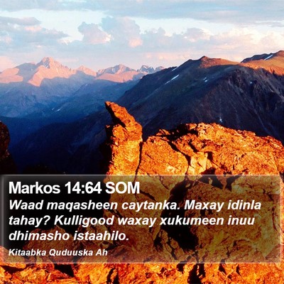 Markos 14:64 SOM Bible Verse Image